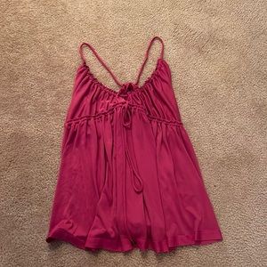 Free people flowy pink top xs